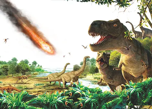 Where did the meteor that killed the Dinosaurs land?